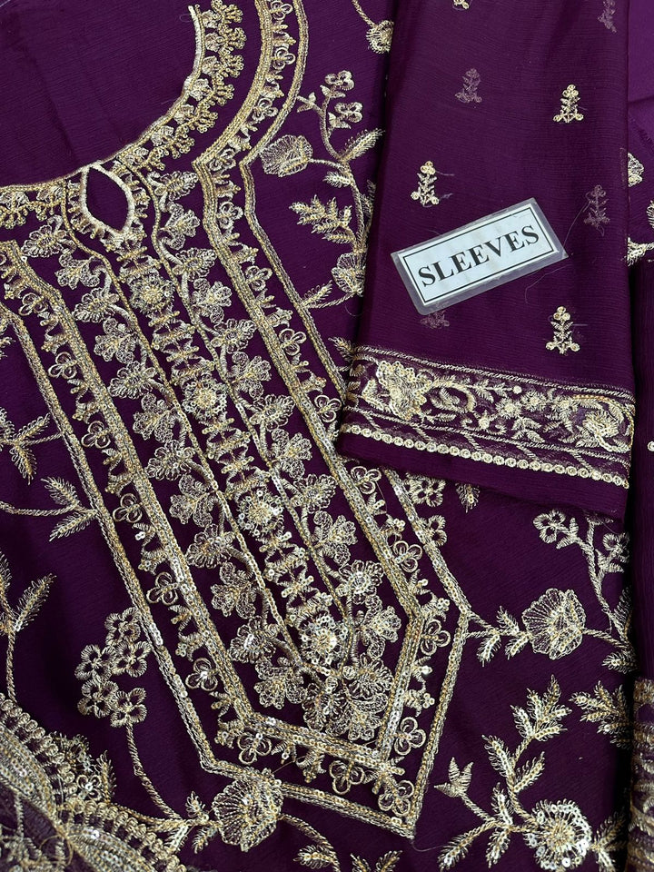 Asim Jofa Chiffon Suit-Replica Suits-Replica Zone