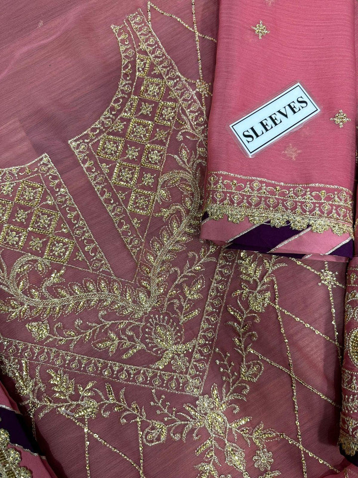 Asim Jofa Chiffon Suit-Replica Suits-Replica Zone