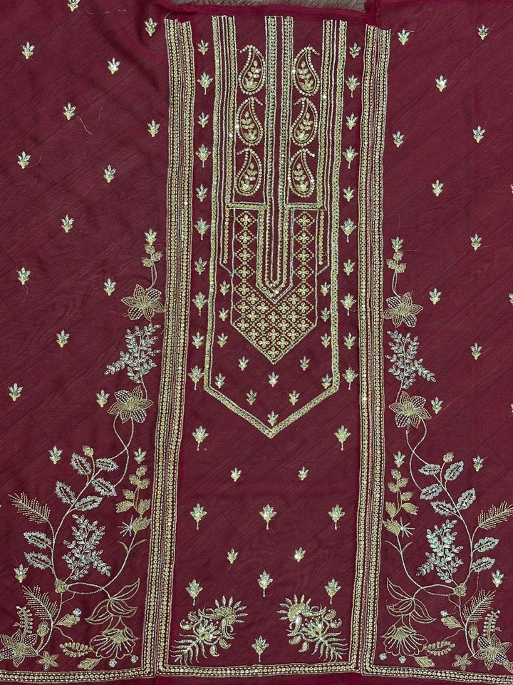 Asim Jofa Chiffon Suit-Replica Suits-Replica Zone