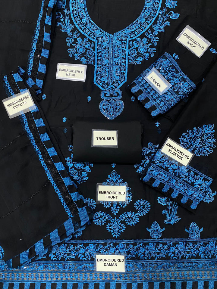Asim Jofa Chiffon Suit-Replica Suits-Replica Zone
