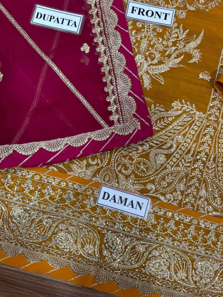 Asim Jofa Chiffon Suit-Replica Suits-Replica Zone
