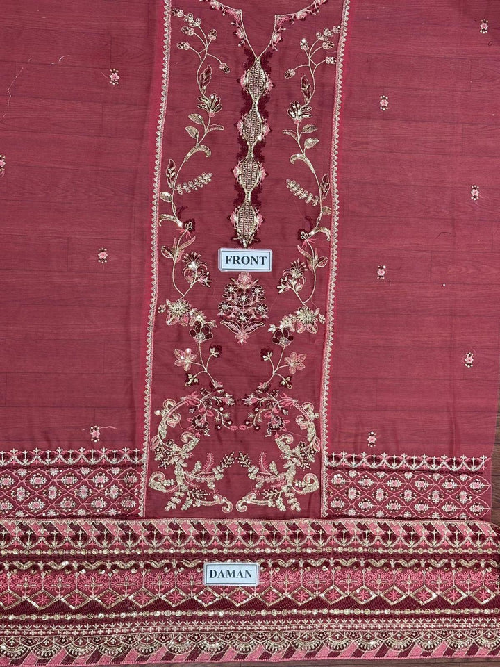 Asim Jofa Chiffon Suit-Replica Suits-Replica Zone