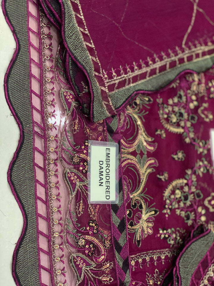 Asim Jofa Chiffon Suit-Replica Suits-Replica Zone