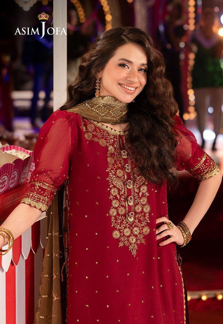 Asim Jofa Chiffon Suit-Replica Suits-Replica Zone