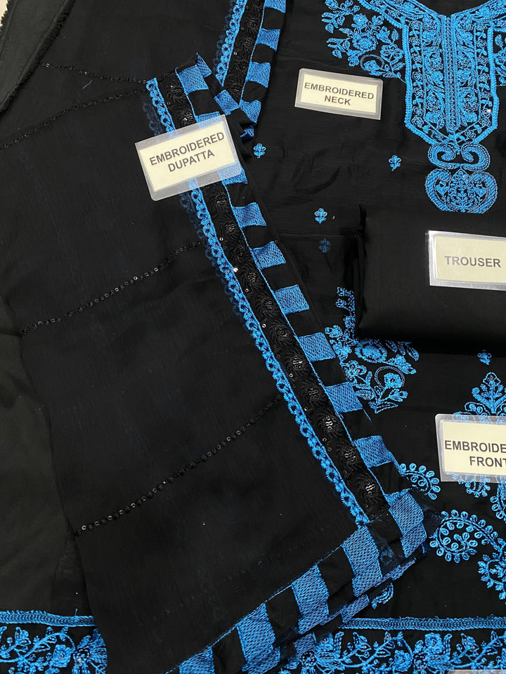 Asim Jofa Chiffon Suit-Replica Suits-Replica Zone