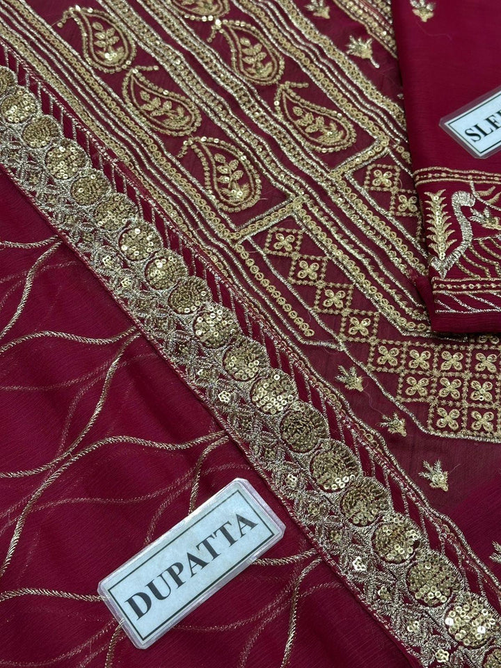 Asim Jofa Chiffon Suit-Replica Suits-Replica Zone