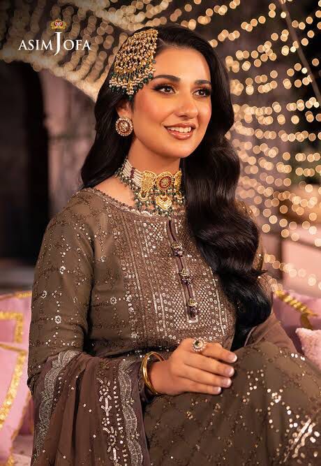 Asim Jofa Chiffon Suit-Replica Suits-Replica Zone
