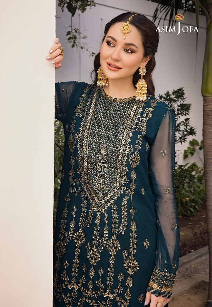 Asim Jofa Chiffon Suit-Replica Suits-Replica Zone