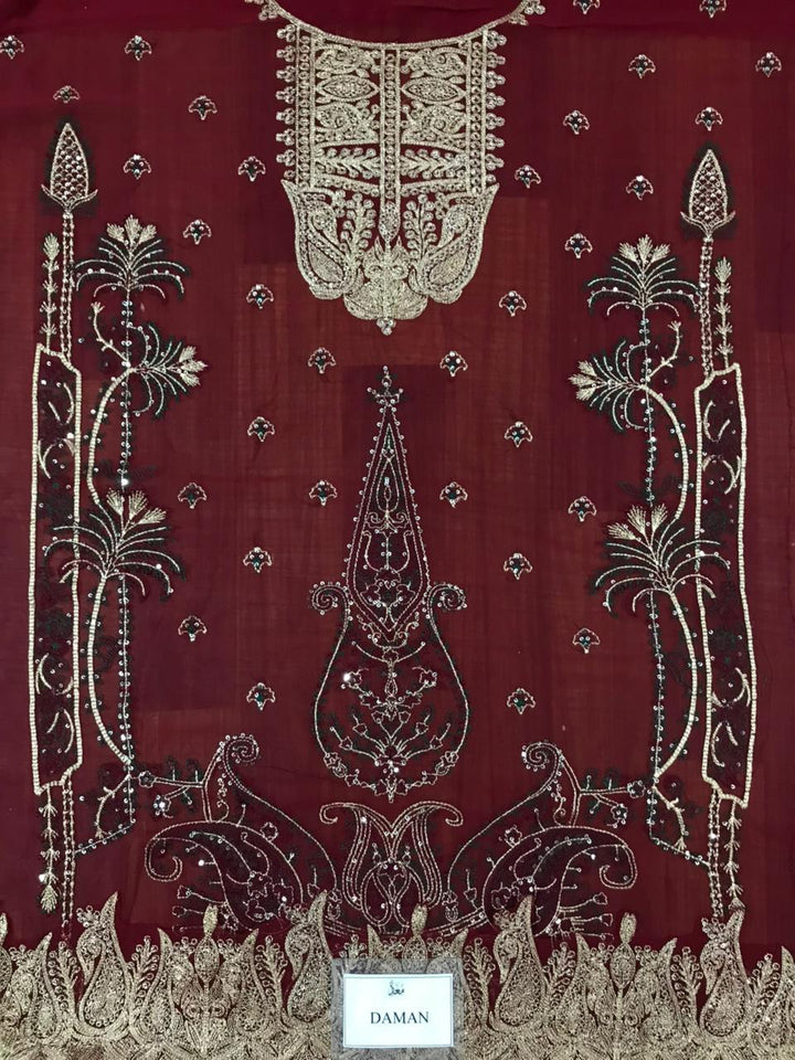 Asim Jofa Chiffon Suit-Replica Suits-Replica Zone