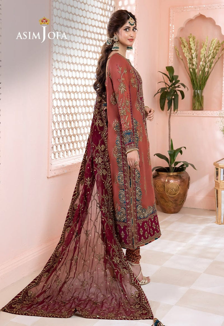 Asim Jofa Chiffon Suit-Replica Suits-Replica Zone
