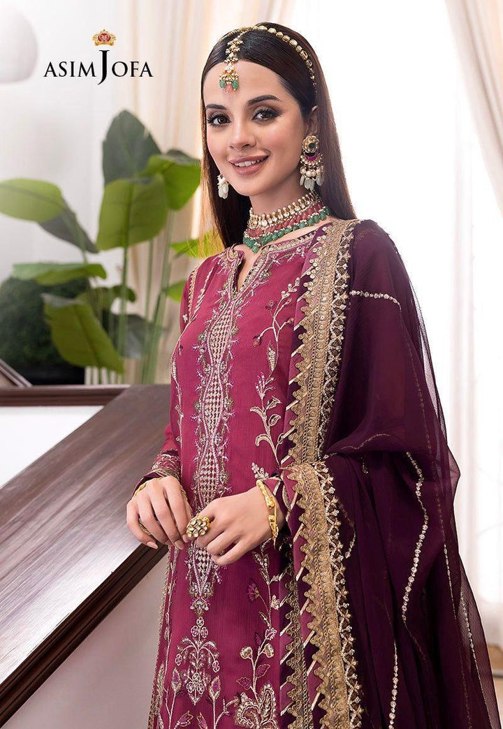 Asim Jofa Chiffon Suit-Replica Suits-Replica Zone