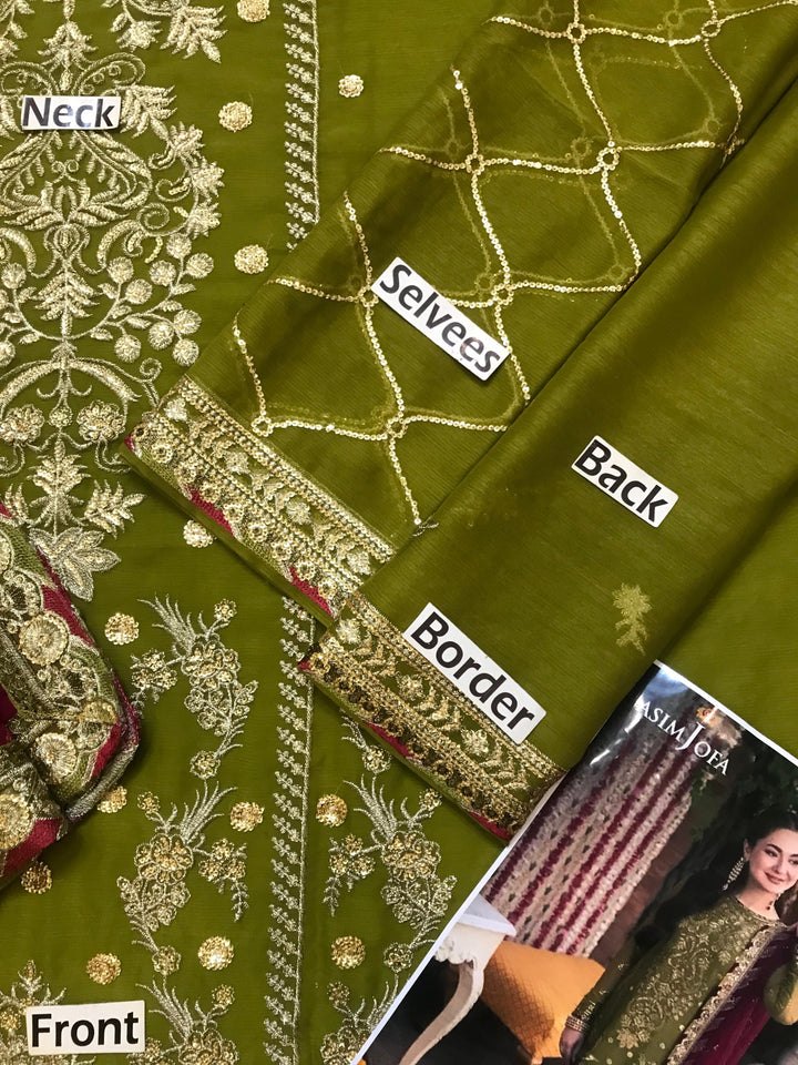 Asim Jofa Chiffon Suit-Replica Suits-Replica Zone