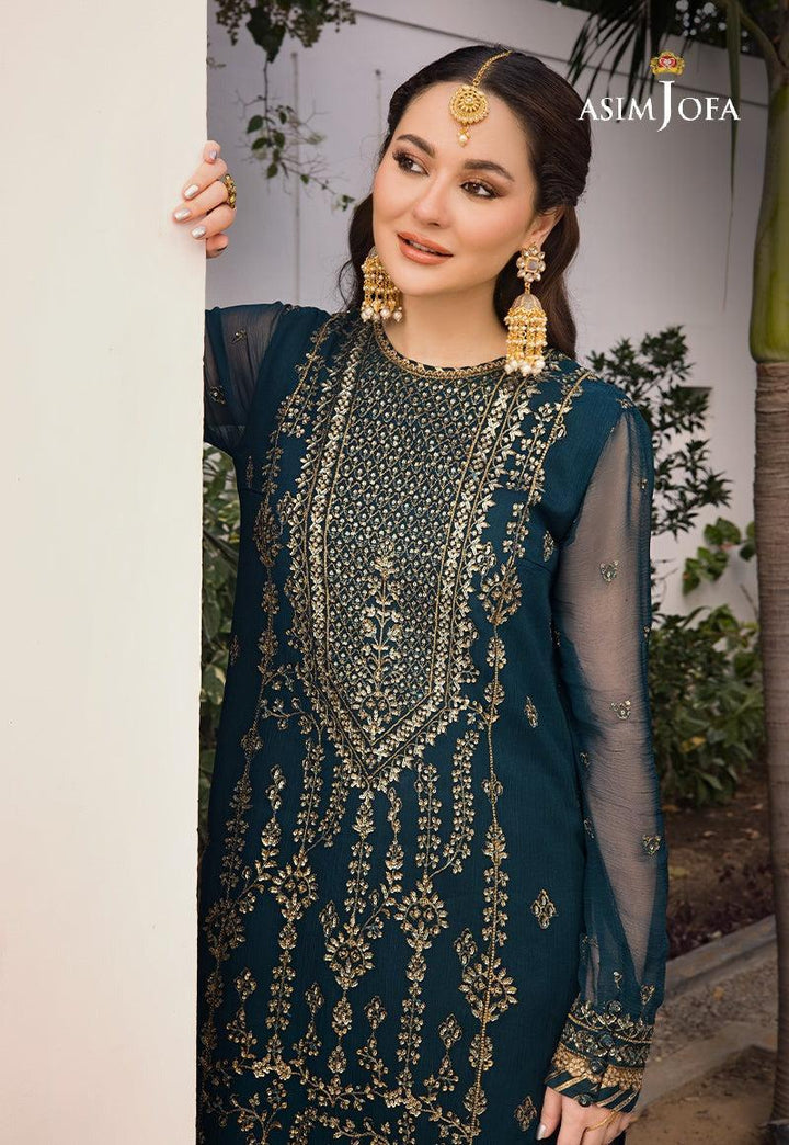 Asim Jofa Chiffon Suit-Replica Suits-Replica Zone