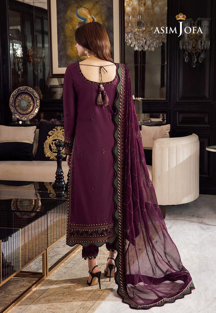 Asim Jofa Chiffon Suit-Replica Suits-Replica Zone