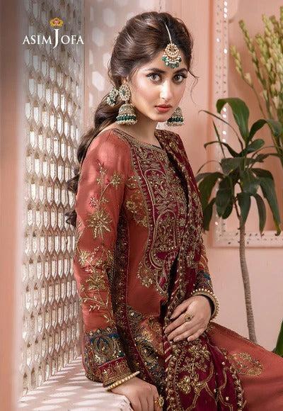 Asim Jofa Chiffon Suit-Replica Suits-Replica Zone