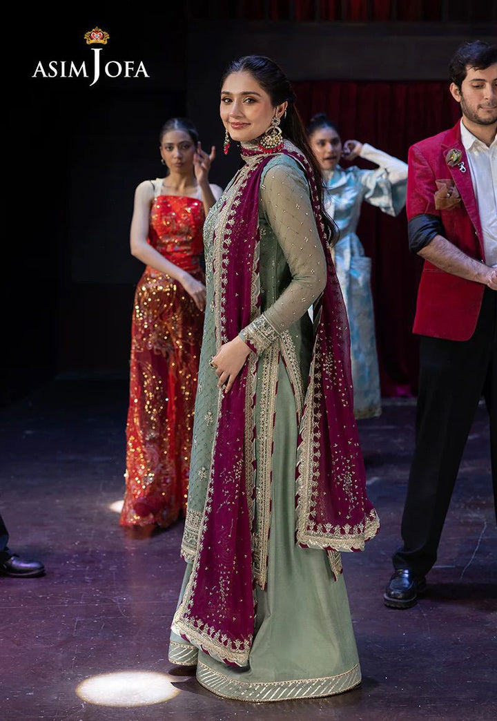 Asim Jofa Chiffon Suit-Replica Suits-Replica Zone