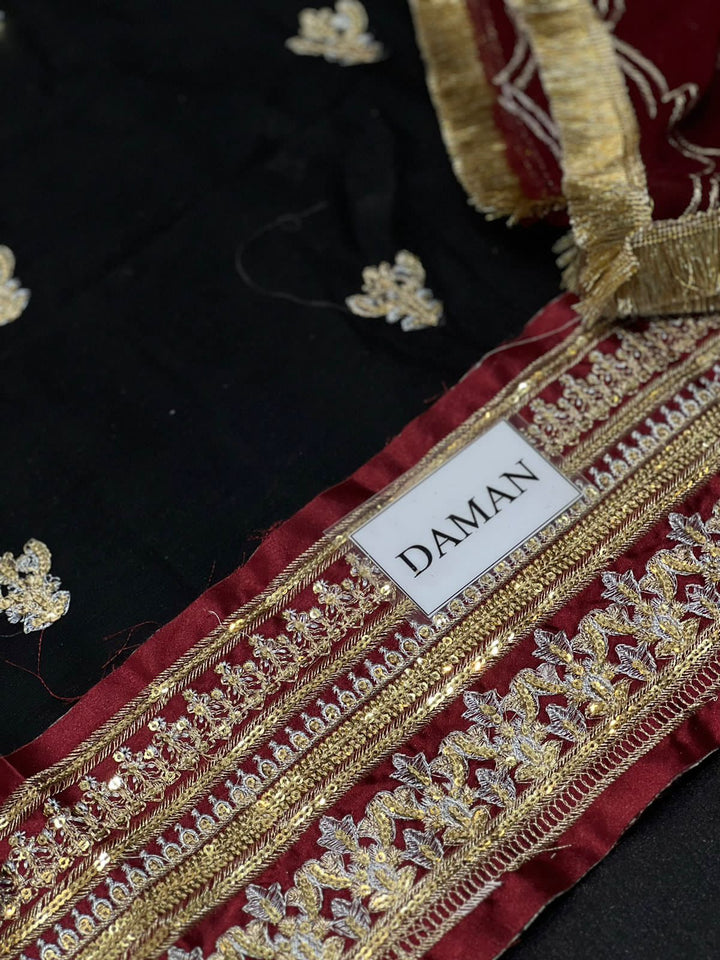 Asim Jofa Chiffon Suit-Replica Suits-Replica Zone