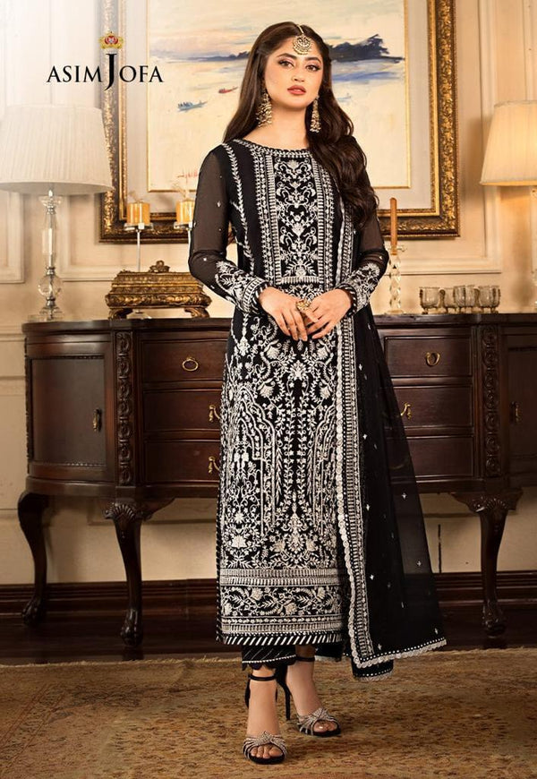 Asim Jofa Chiffon Suit-Replica Suits-Replica Zone