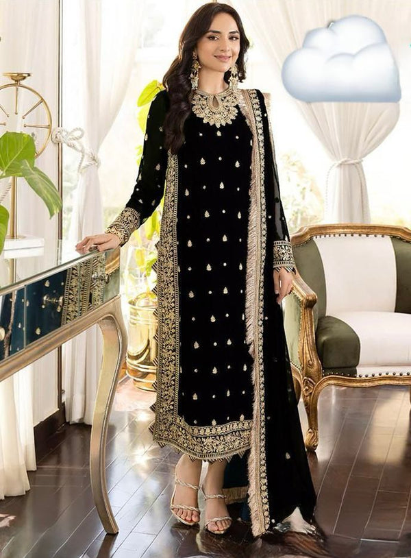 Asim Jofa Chiffon Suit-Replica Suits-Replica Zone