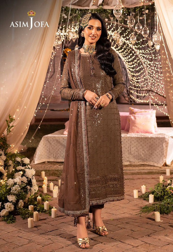 Asim Jofa Chiffon Suit-Replica Suits-Replica Zone