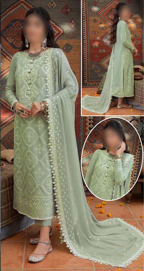 Asim Jofa Chiffon Suit-Replica Suits-Replica Zone