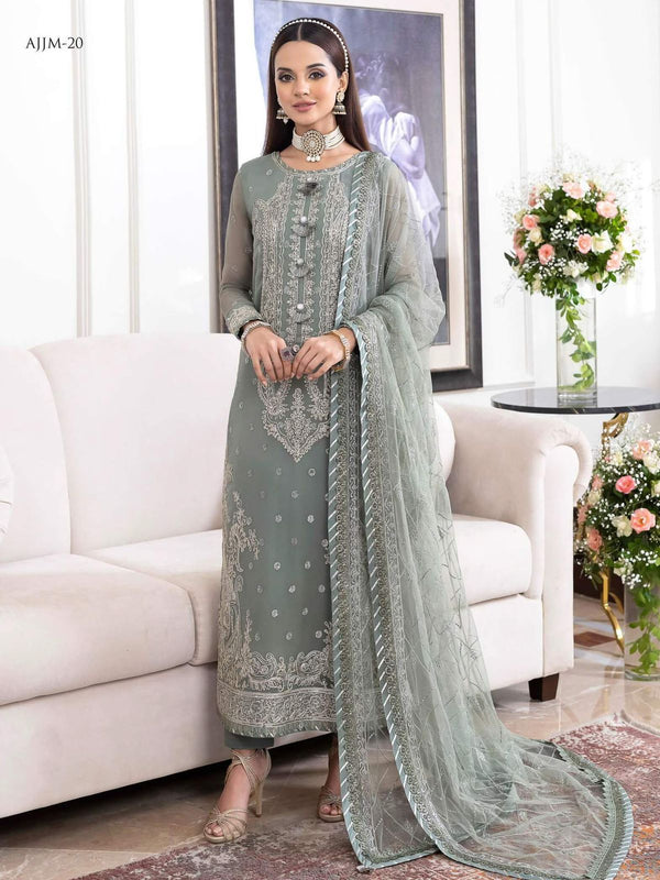 Asim Jofa Chiffon Suit-Replica Suits-Replica Zone
