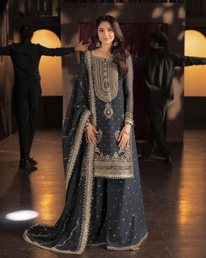 Asim Jofa Chiffon Suit-Replica Suits-Replica Zone