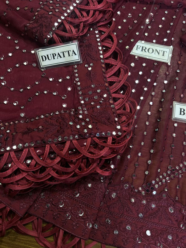 Asim Jofa Chiffon Suit-Replica Suits-Replica Zone