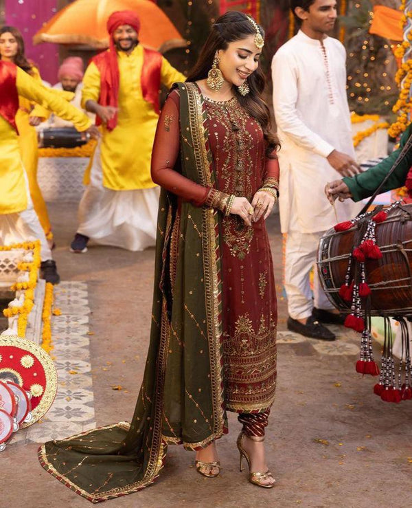 Asim Jofa Chiffon Suit-Replica Suits-Replica Zone