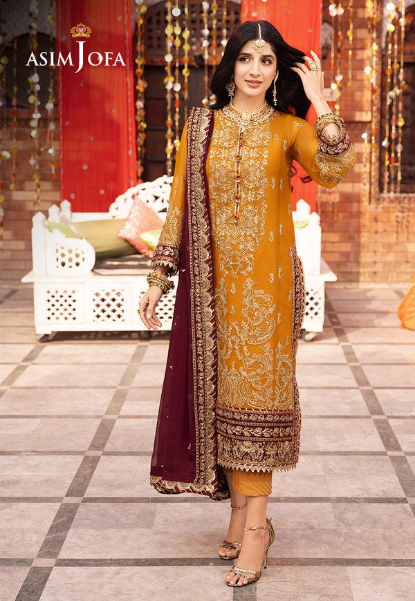 Asim Jofa Chiffon Suit-Replica Suits-Replica Zone