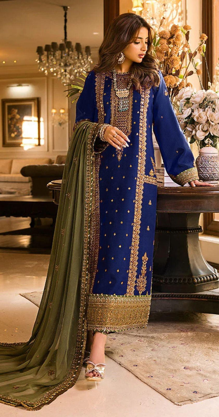Asim Jofa Chiffon Suit-Replica Suits-Replica Zone