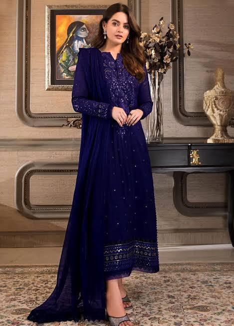 Asim Jofa Chiffon Suit-Replica Suits-Replica Zone
