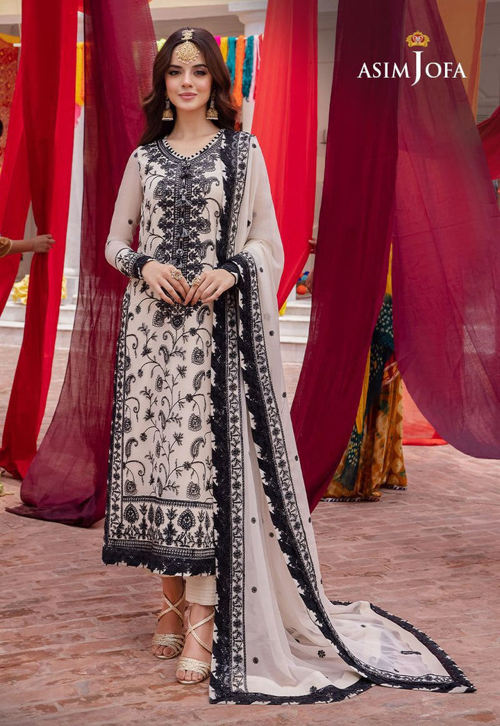 Asim Jofa Chiffon Suit-Replica Suits-Replica Zone