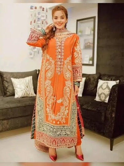 Asim Jofa Chiffon Suit-Replica Suits-Replica Zone