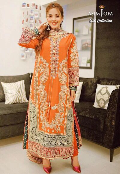 Asim Jofa Chiffon Suit-Replica Suits-Replica Zone