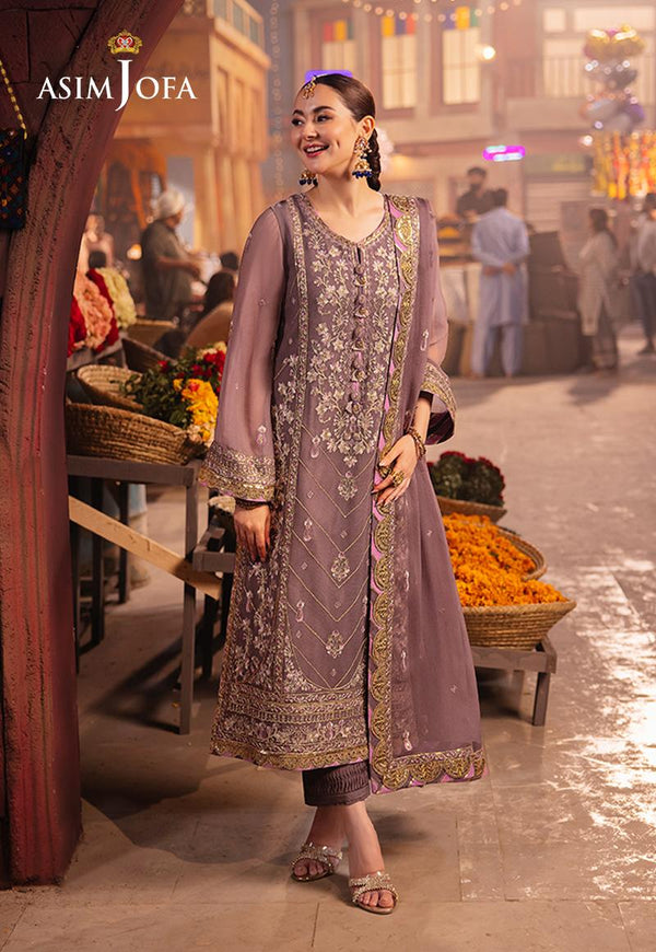 Asim Jofa Chiffon Suit-Replica Suits-Replica Zone