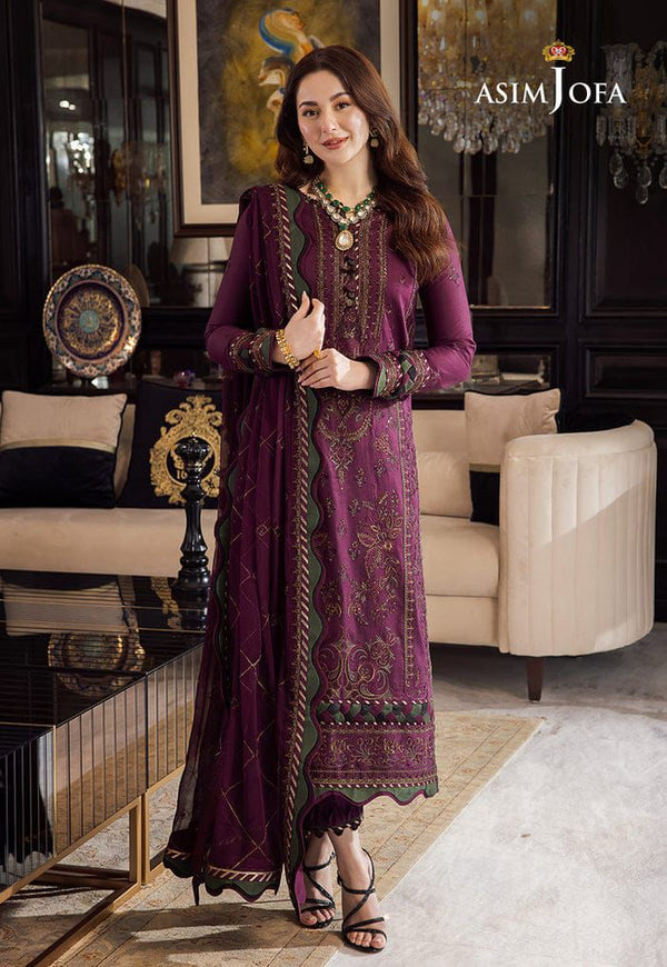 Asim Jofa Chiffon Suit-Replica Suits-Replica Zone