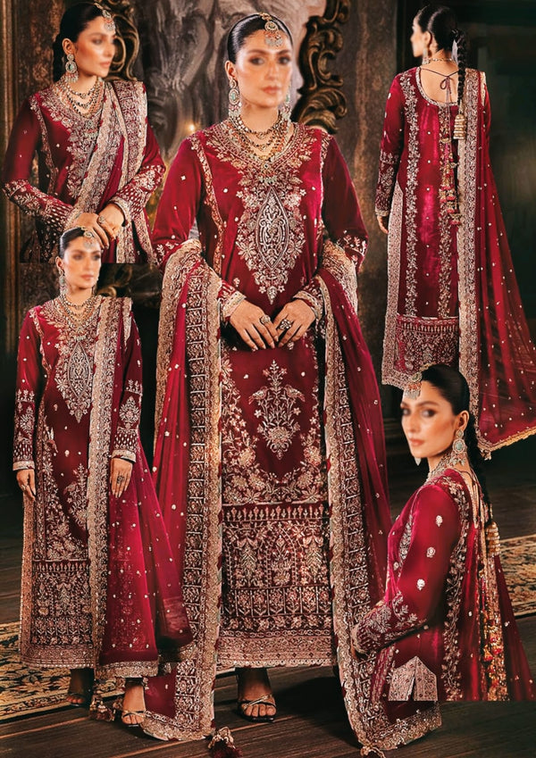 Asim Jofa Chiffon Suit-Bridal Suits-Replica Zone