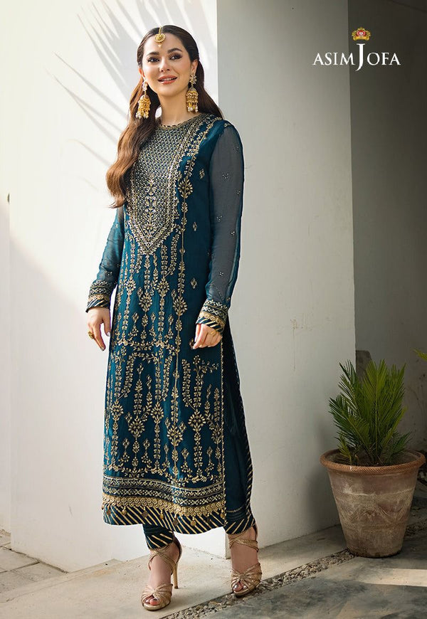 Asim Jofa Chiffon Suit-Replica Suits-Replica Zone