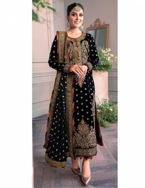 Asim Jofa Organza Suit-Replica Suits-Replica Zone