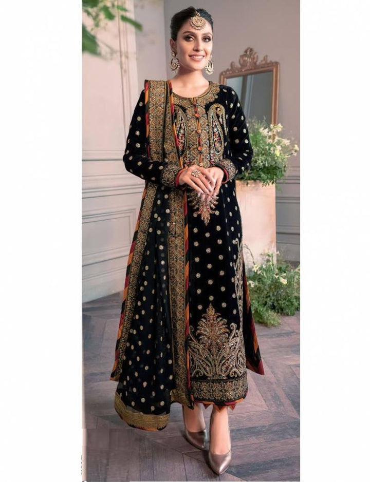 Asim Jofa Organza Suit-Replica Suits-Replica Zone