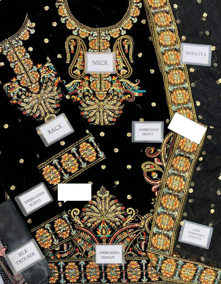 Asim Jofa Velvet Suit-Replica Suits-Replica Zone