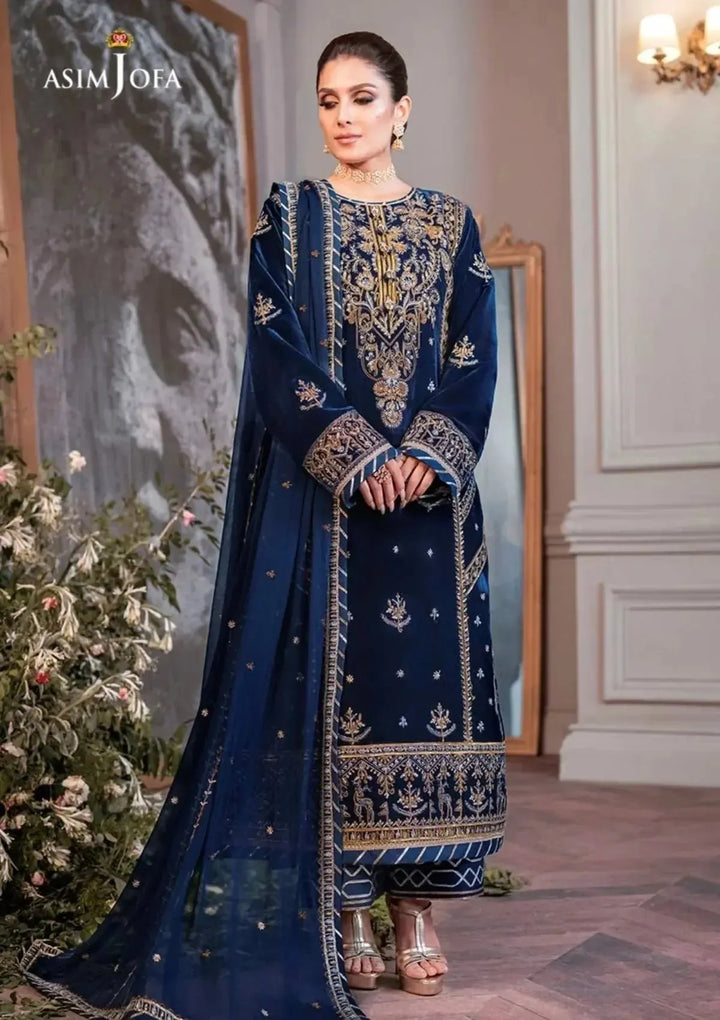 Asim Jofa Velvet Suit-Replica Suits-Replica Zone