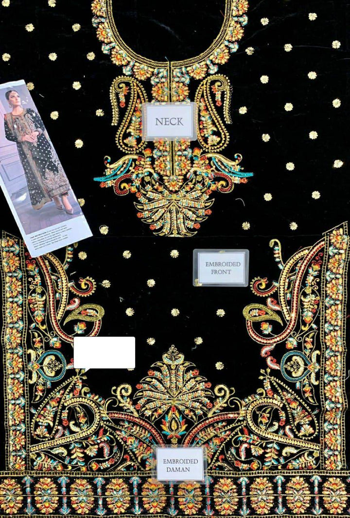 Asim Jofa Velvet Suit-Replica Suits-Replica Zone