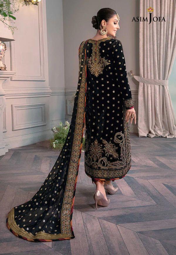 Asim Jofa Velvet Suit-Replica Suits-Replica Zone