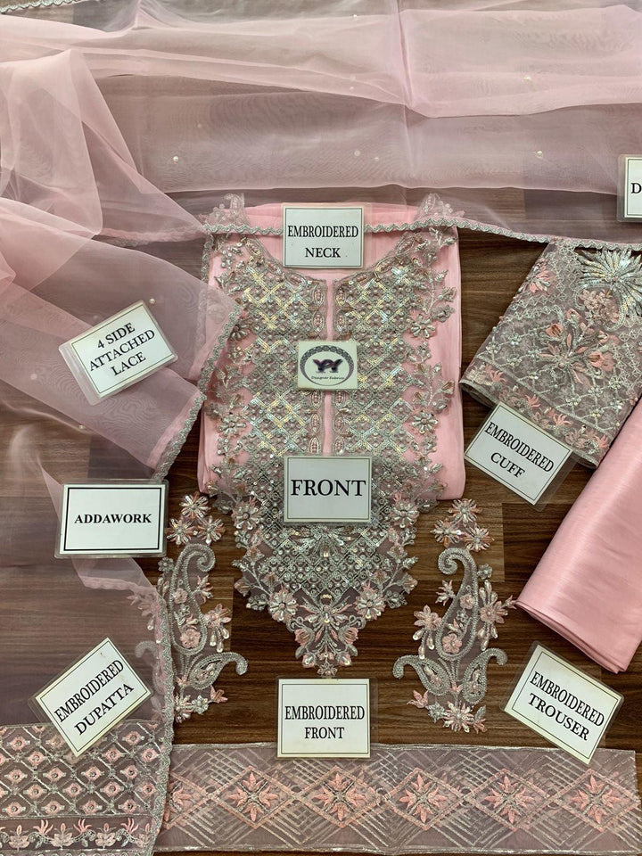 Ayesha Hoor Silk Suit-Replica Suits-Replica Zone