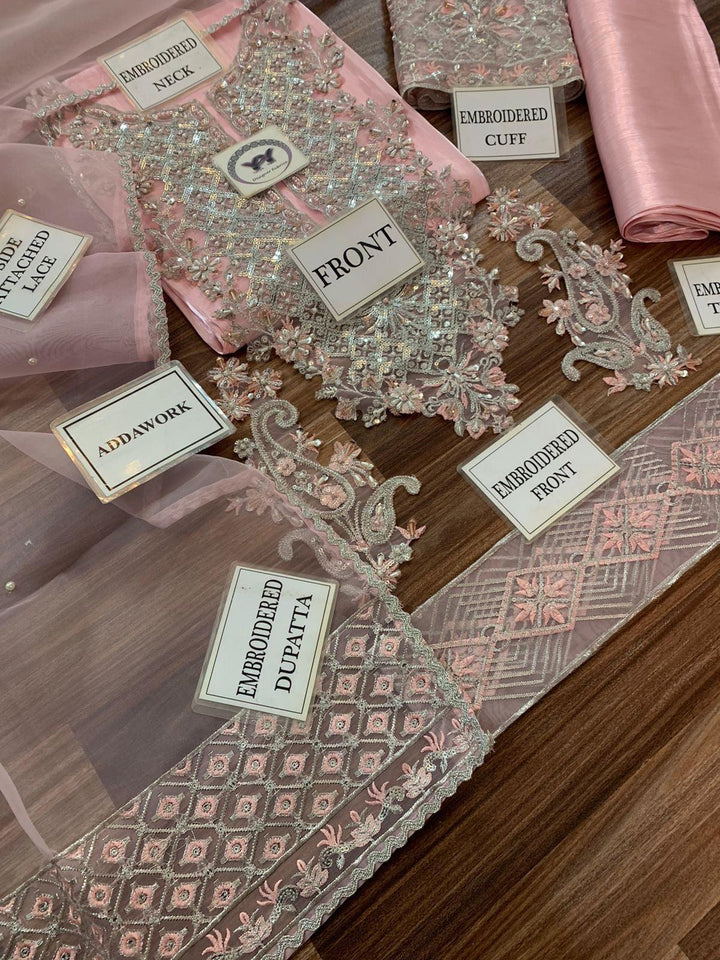 Ayesha Hoor Silk Suit-Replica Suits-Replica Zone