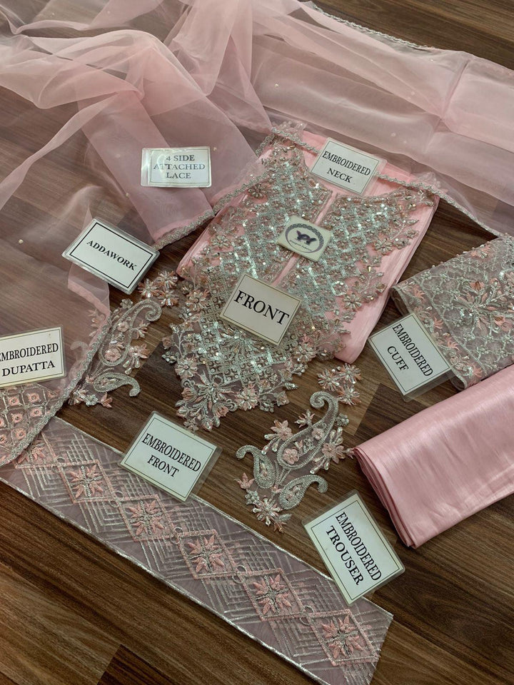 Ayesha Hoor Silk Suit-Replica Suits-Replica Zone