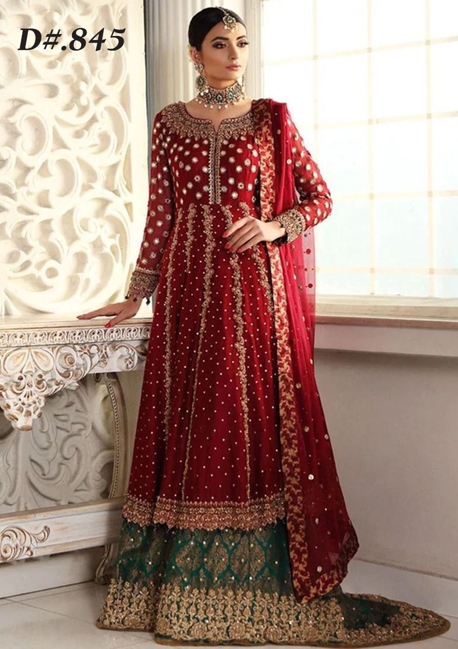 Ayesha Imran Chiffon Bridal Suit-Bridal Suits-Replica Zone