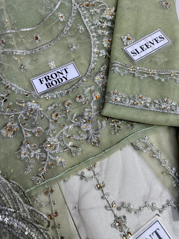 Ayeza Khan Net Frock-Bridal Suits-Replica Zone